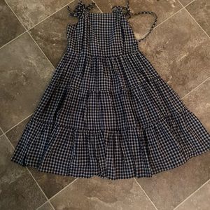 Blue Plaid Dress